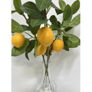 Ветка Лимона с плодами Сочность. Лимонные ветки искусственные. 112021