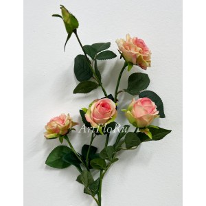 Ветка Роза искусственная Наоми Нежность. 110052