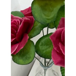 Букет искусственных цветов Роза с подбутонником. 500013