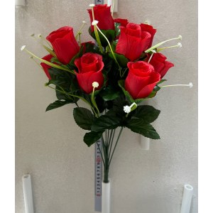 Букет Роза бутон с цветущей осокой. 500090