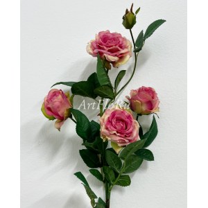 Ветка Роза искусственная Наоми Розовое шампанское. 110051