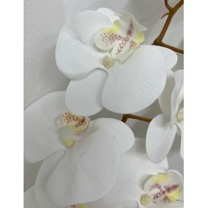 Орхидея фаленопсис искусственная. Орхидея ВайтМари. Вид 14. 109014
