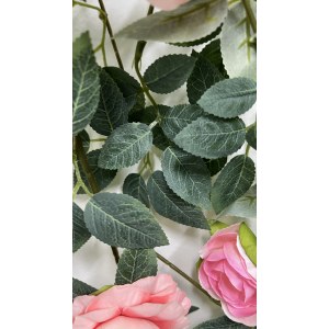 Ампельные цветущие. Роза искусственная свисающий куст Терез Розовый. 107081