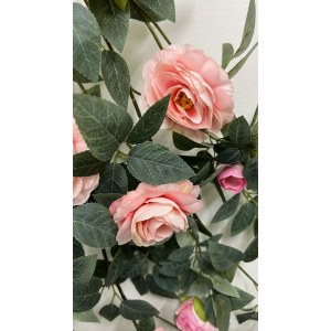 Ампельные цветущие. Роза искусственная свисающий куст Терез Розовый. 107081